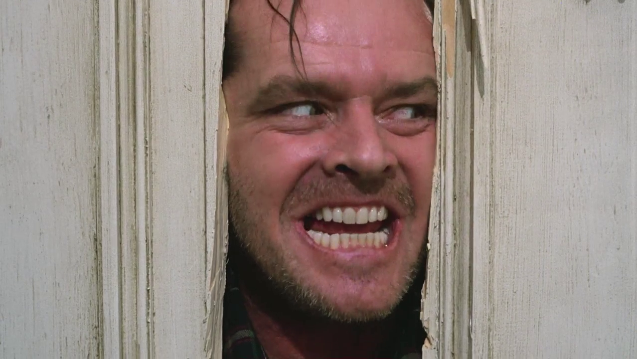 Illustrations 6-7 : The Shining (Stanley Kubrick, 1980). Pour iconiques qu’elles soient, ce ne sont pas ces images qui ont d’abord « fait pan » pour le narrateur de Ma vie rouge Kubrick.