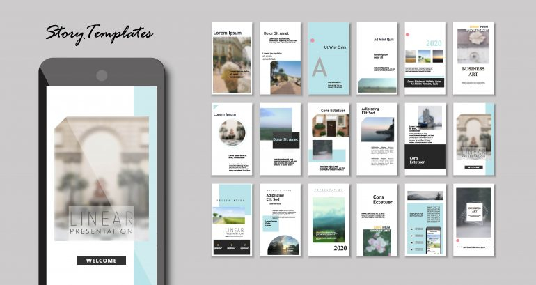 Les « templates » de Stories sur Instagram.